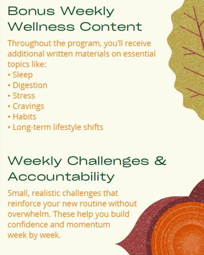 ReFresh Your Health Program + Experience